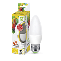 Лампа светодиодная ASD Standart С37 Свеча E27 220В 5Вт 450Лм 3000К 37х104мм картинка 